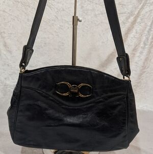 Vintage Etienne Aigner Navy Shoulder Bag